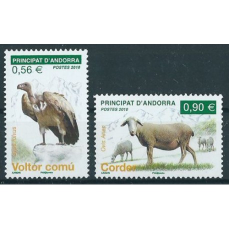 Andora Fr. - Nr 711 - 12 2010r - Ptak - Ssaki