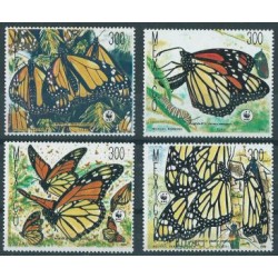 Meksyk - Nr 2095 - 98 1988r - WWF - Motyle