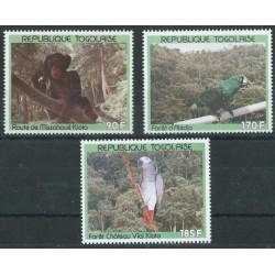 Togo - Nr 2188 - 90 1991r - Ptaki - Ssaki