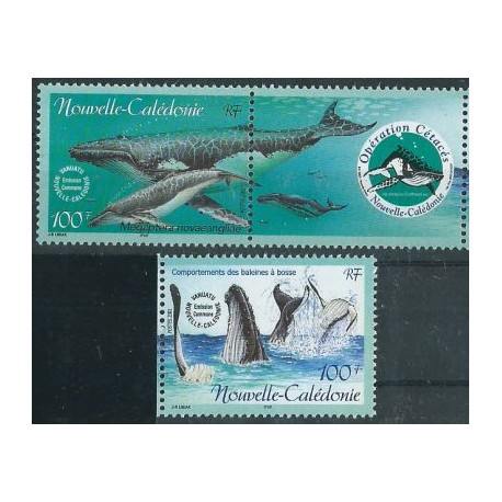 Nowa Kaledonia - Nr 1238 - 39 Pasek 2001r - Ssaki morskie