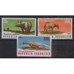 Indonezja - Nr 1187 - 89 1985r - Ssaki