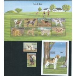 Centr. Afryka - Nr 2316 - 25 Bl 628 1999r - Psy