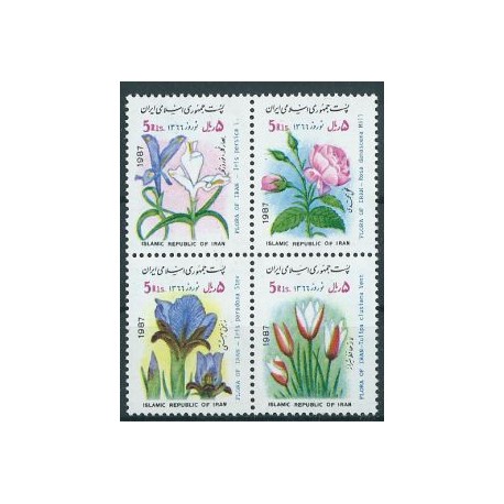 Iran - Nr 2201 - 04 1987r - Kwiaty