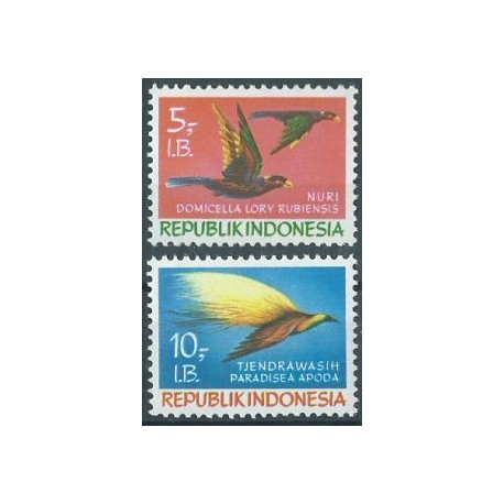 Indonezja West Irian - Nr 041 - 42 1970r - Ptaki
