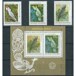 Indonezja - Nr 1030 - 32 Bl 42 1981r - Ptaki