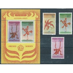 Indonezja - Nr 994 - 96 Bl 38 1980r - Kwiaty