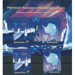 Rumunia - Nr 6348 - 49 Bl 444 2009r - Ptaki  - Arktyka