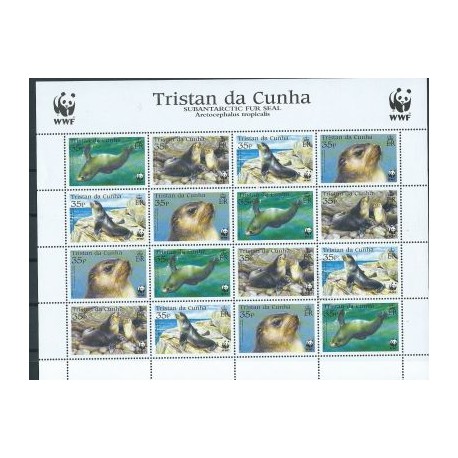 Tristan da Cunha - Nr 821 - 24 Klb 2004r - WWF - Ssaki morski