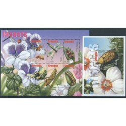 Grenada - Nr 5092 - 97 Bl 688 2002r - Insekty -  Pszczoły