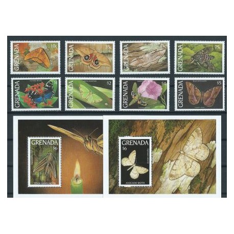 Grenada - Nr 2539 - 46 Bl 330 - 31 1993r - Motyle