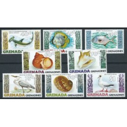 Grenada  Gr. - Nr 340 - 47 1979r - Ryby -  Ptaki -  Muszle