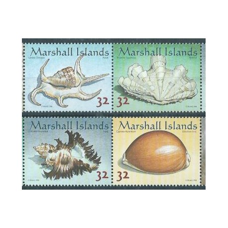 Wyspy Marshalla - Nr 948 - 51 Pasek 1998r - Muszle