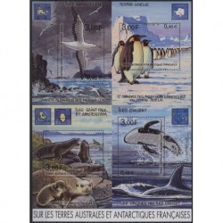 TAAF - Bl 5 2001r - Ptaki - Ssaki morskie
