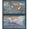 Malta - Nr 1170 - 71 2001r - CEPT - Płazy - Owady