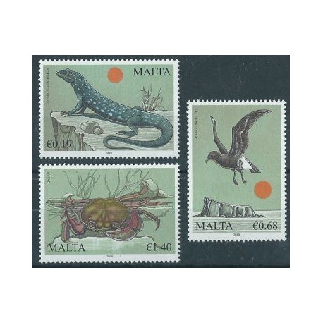 Malta - Nr 1646 - 49 2010r - Ptak - Fauna morska