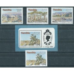 Namibia - Nr 671 - 74 Bl 12 1990r - Drzewa - Krajobraz