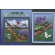 St. Kitts - Nr 547 - 52 Bl 24 2001r - Ptak - Gady - Motyle
