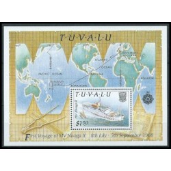 Tuvalu - Bl 41 1989r - Marynistyka