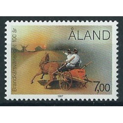 Alandy - Nr 0231987r - Koń - Krajobraz - Wiatrak - Pożarnictwo