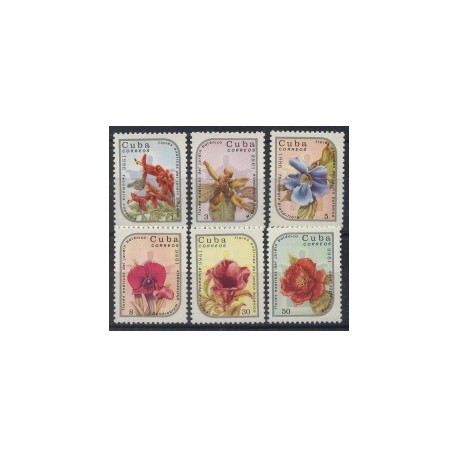 Kuba - Nr 2990 - 95 1986r - Kwiaty