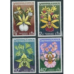 Kajmany - Nr 286 - 89  1971r - Kwiaty