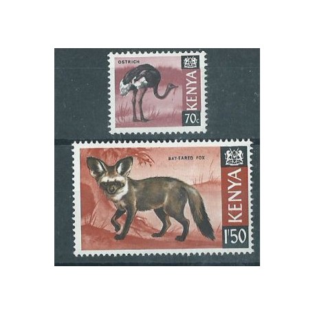 Kenia - Nr 034 - 35 1969r - Ptak - Ssak