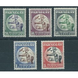 Paragwaj - Nr 656 - 60 1950r - UPU