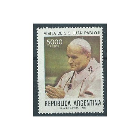 Argentyna - Nr 1569 Chr 30 1982r - Papież