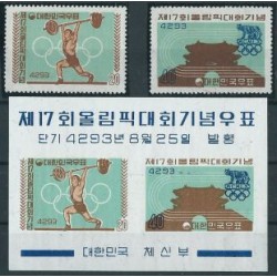 Korea S. - Nr 307 - 08 Bl 148 - 1960r - Sport - Olimpiada