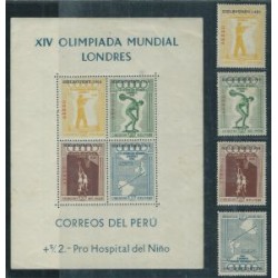 Peru - Nr 547 - 50 Bl 2 1957r - Sport