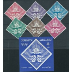 Jordania - Nr 501 - 06 Bl 21 1965r - Sport - Olimpiada