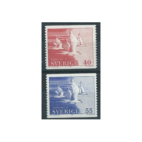 Szwecja - Nr 704- 05 1971r - Słania - Ptaki