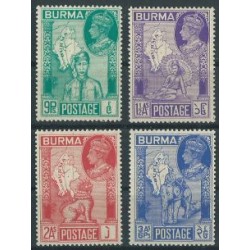 Birma - Nr 067 - 70 1946r - Ssaki