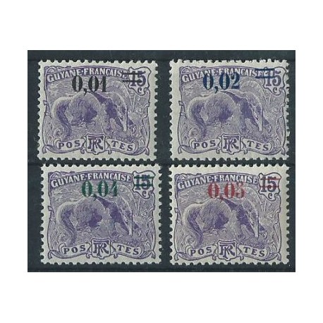 Guyana Fr. - Nr 094 - 97 1922r - Ssaki - Kol. francuskie