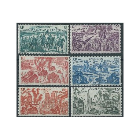 Kamerun - Nr 290 - 95 1946r - Militaria - Kol. francuskie