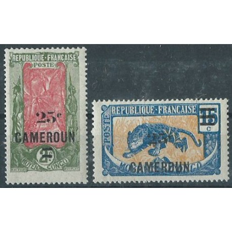Kamerun - Nr 064 - 65 1924r - Ssaki - Kol francuskie