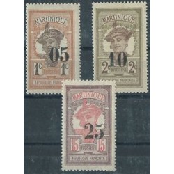 Martynika - Nr 078 - 80 1920r - Kol. francuskie