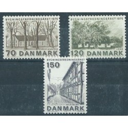 Dania - Nr 592 - 94 1975r - Drzewa - Krajobraz