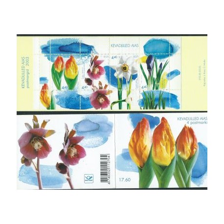 Estonia - MH 3 2003r  - Kwiaty