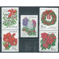 Szwecja - Nr 2084 - 88 1998r - Kwiaty