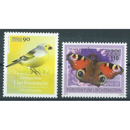 Liechtenstein - Nr 2035 - 36 2022r - Ptak - Motyl
