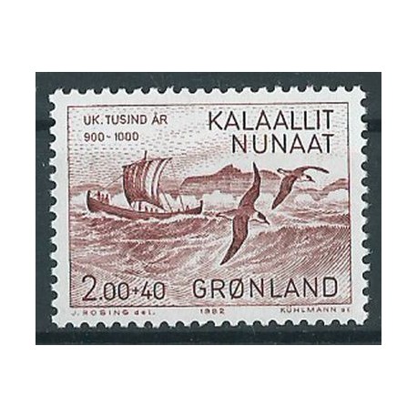 Grenlandia - Nr 137 1982r - Ptaki - Marynistyka