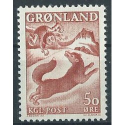 Grenlandia - Nr 066 1966r - Pies - Słania