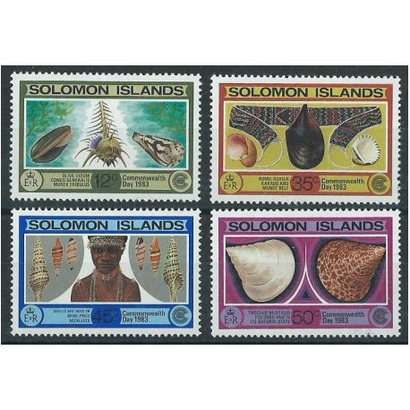 Wyspy Salomona - Nr 491 - 94 1983r - Muszle