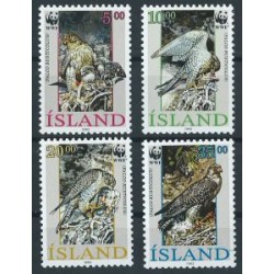 Islandia - Nr 776 - 79 1992r - WWF - Ptaki