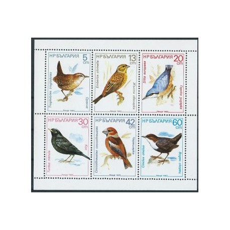 Bułgaria - Nr 3607 - 12 1987r - Ptaki