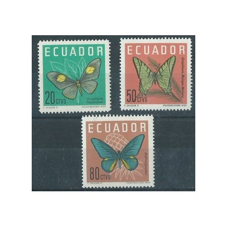 Ekwador - Nr 1140 - 42 1964r - Motyle
