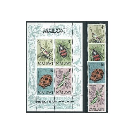 Malawi - Nr 123 - 26 Bl 17  1970r - Insekty