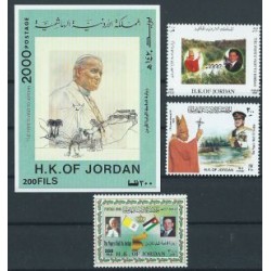 Jordania - Nr 1737 - 39 Bl 96 Chr 300 2000r - Papież