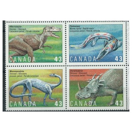 Kanada - Nr 1389 - 92 1993r. - Dinozaury